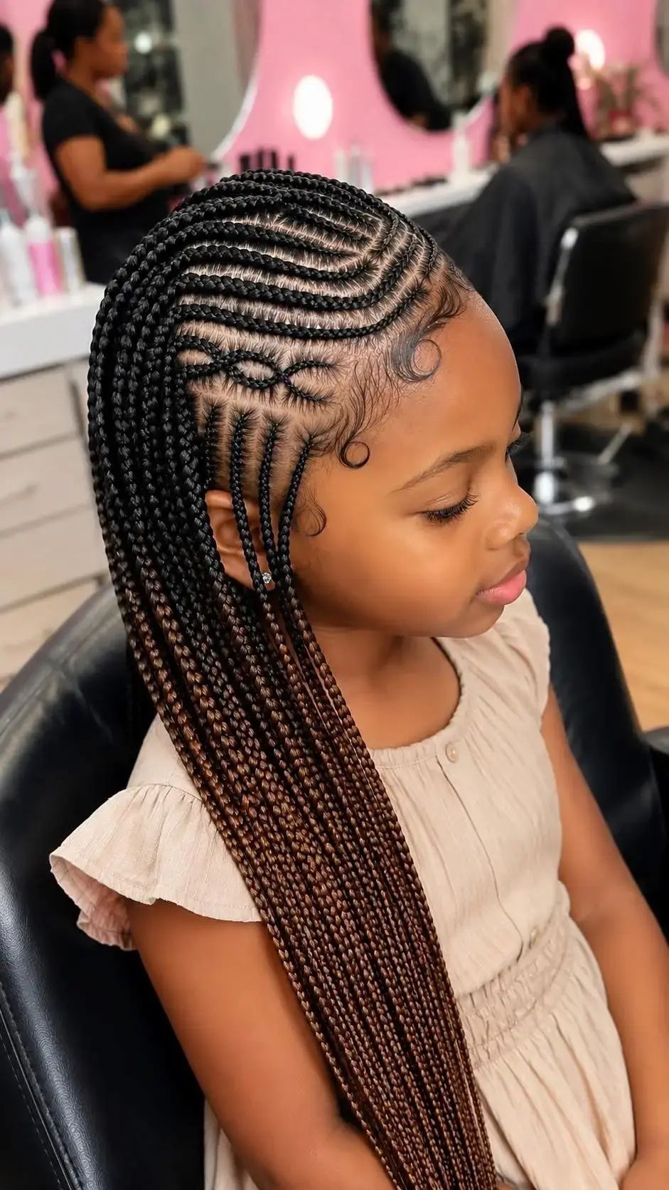 Kids braids at Docia and Aisha Braiding Lounge and Barbershop in Willingboro NJ